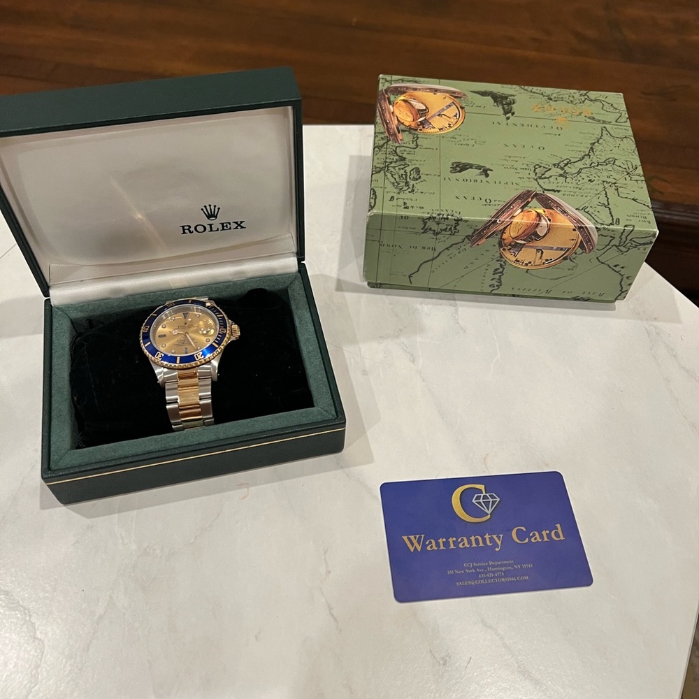 Rolex Submariner Two-Tone Blue and Gold Watch sold ♥️ - Picture 12 of 16